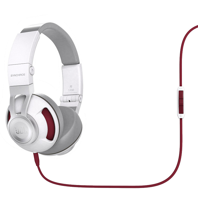 Наушники JBL Synchros S300i White Red - рис.1