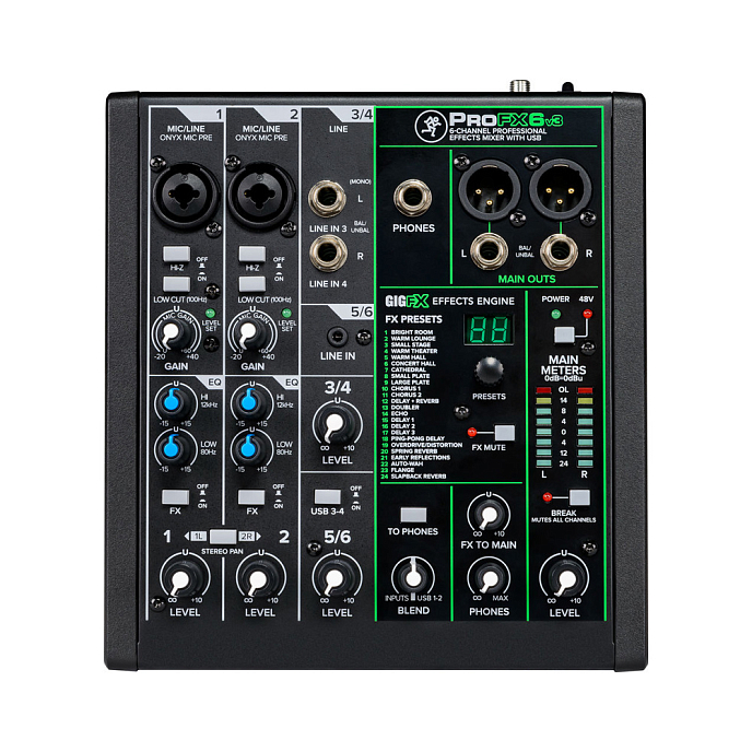 Микшерный пульт Mackie ProFX6v3 Black - рис.0
