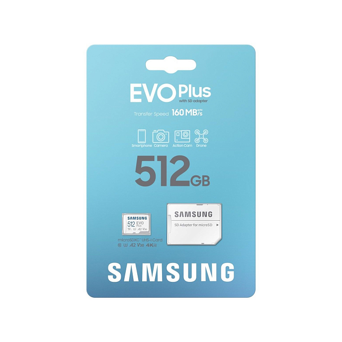 Карта памяти Samsung microSDXC EVO Plus 512Gb - рис.5