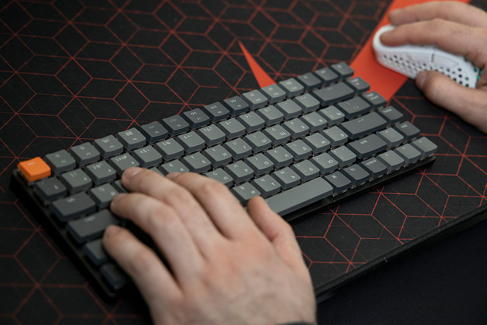 Клавиатура Keychron K3 v2 Black Red Switch - рис.1