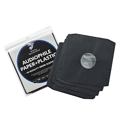 Конверт для пластинок внутренний Analog Renaissance Audiophile Paper+Plastic 25 Black 