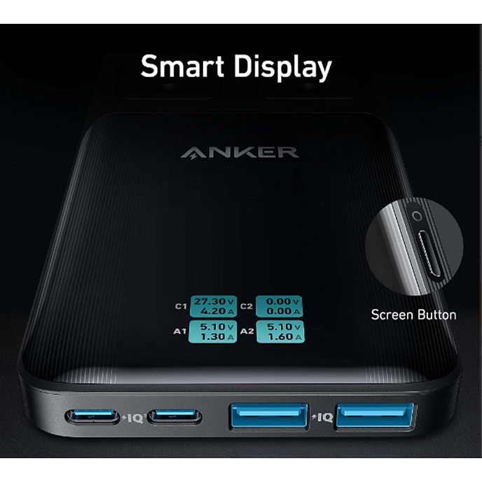 Зарядное устройство Anker Prime 6-in-1 Charging Station 140W Black - рис.3