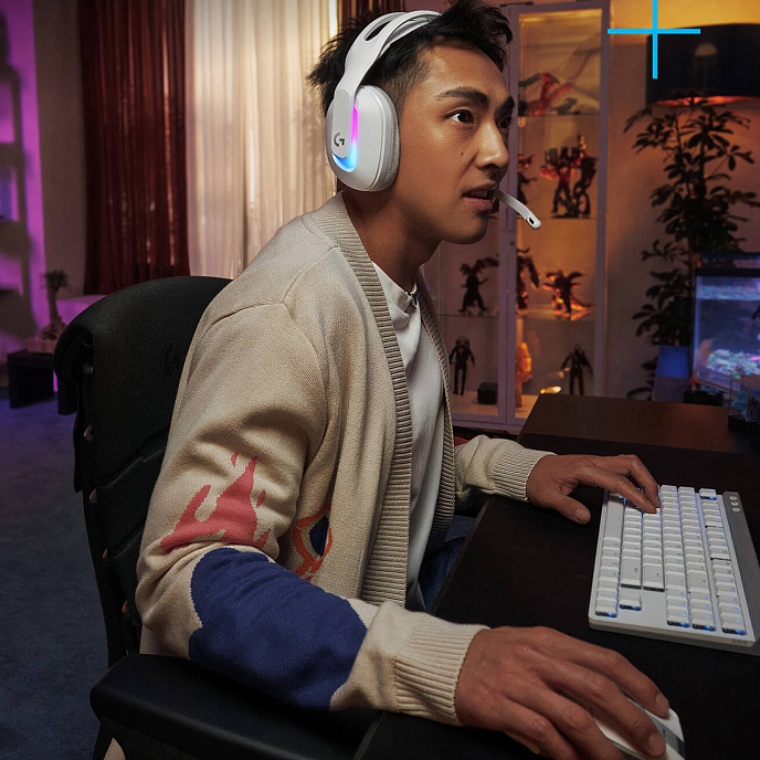 Игровая гарнитура Logitech G522 Lightspeed White - рис.10