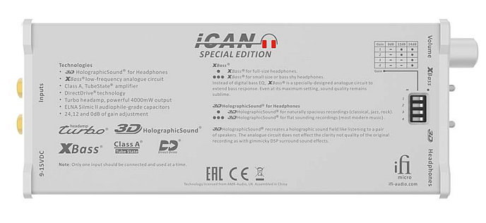 Усилитель для наушников iFi Micro iCAN Special Edition - рис.1