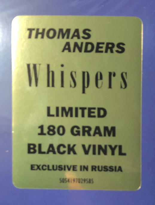 Виниловая пластинка Thomas Anders - Whispers - рис.2