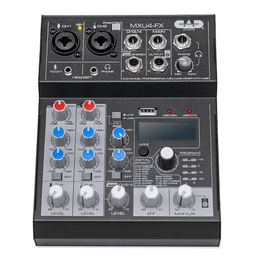 Микшерный пульт CAD MXU4-FX Black