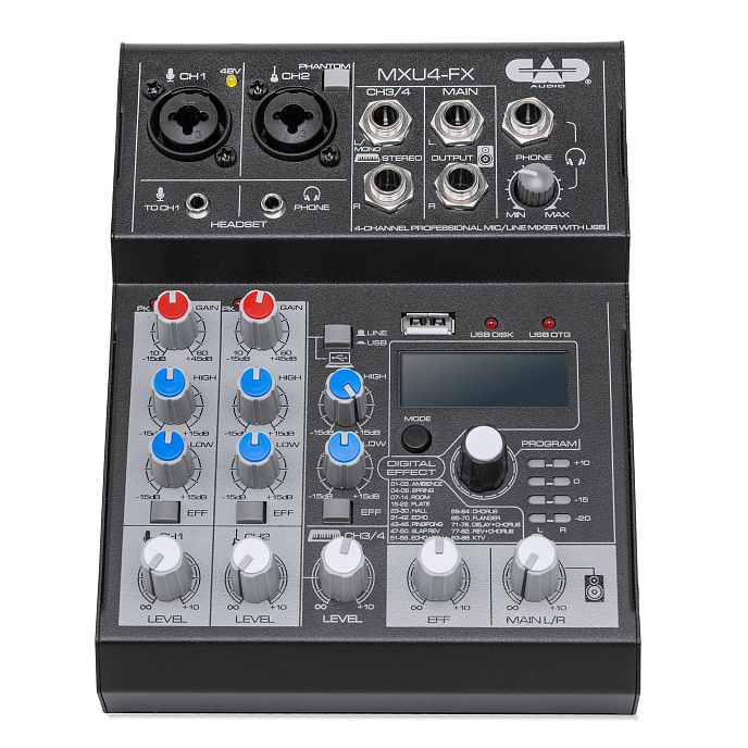Микшерный пульт CAD MXU4-FX Black - рис.0