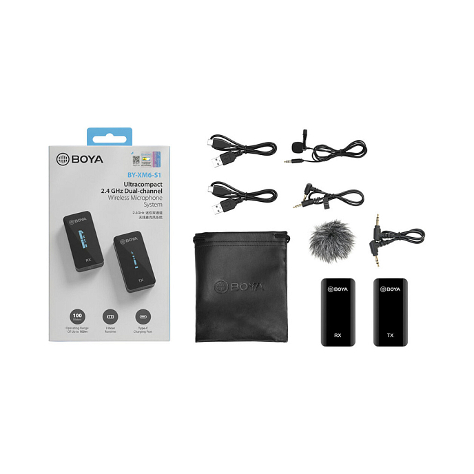 Микрофон беспроводной Boya BY-XM6-S1 - рис.3