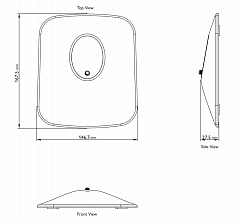 Стойки под акустику KEF P1 Desk Pad Silver