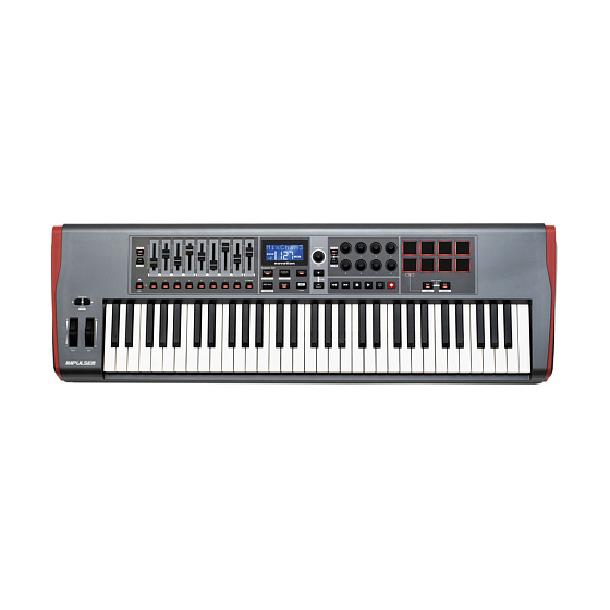 MIDI-клавиатура Novation Impulse 61 миди-клавиатура 8 пэдов, pitch/mod контроллеры, питание по usb (SN BD9023534399)_Уценка - рис.0