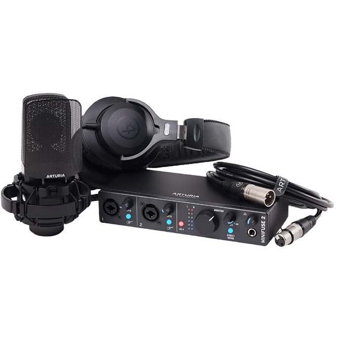 Комплект для звукозаписи Arturia MiniFuse Recording Pack Black - рис.0