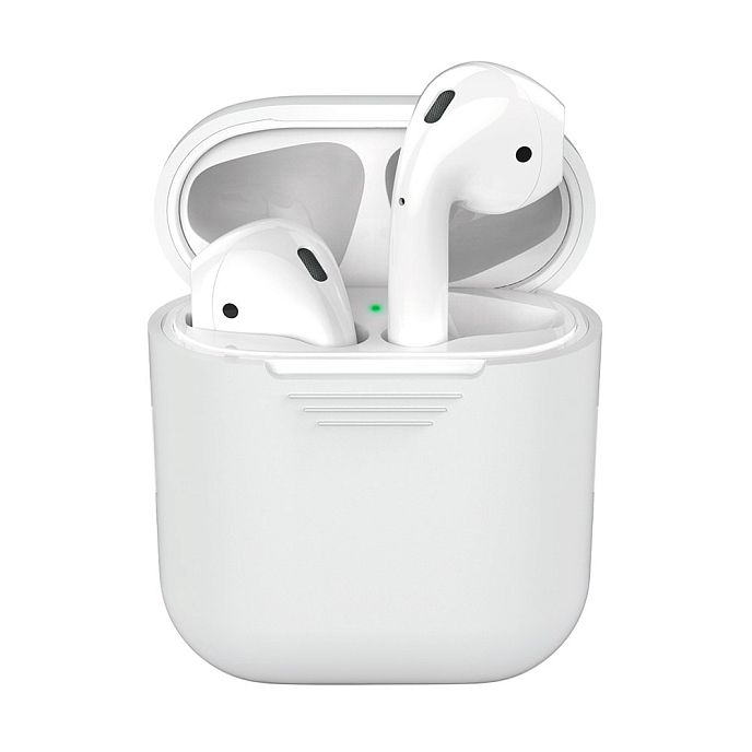Чехол для наушников Deppa Case for AirPods Transparent - рис.0
