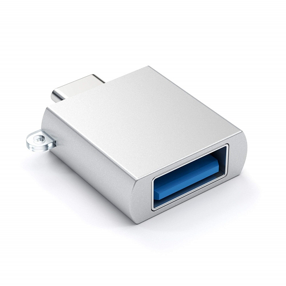 Переходник Satechi Aluminum Type-C-USB 3.0 Silver - рис.0