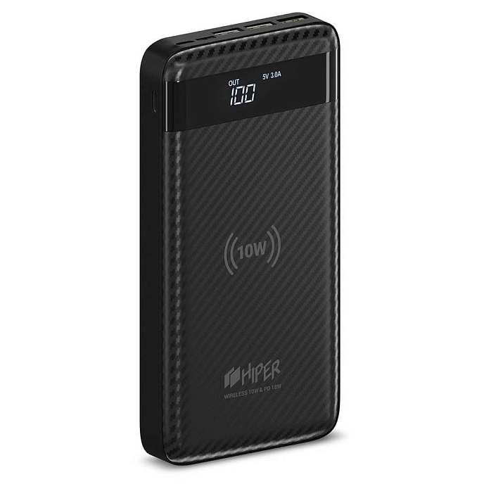 Внешний аккумулятор Hiper Wireless Power Bank SX20000 Black - рис.0