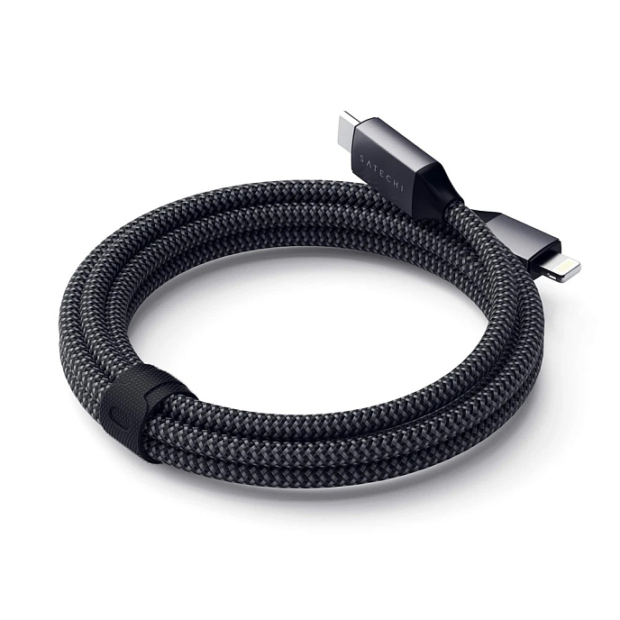 Кабель Satechi Type-C to Lightning Grey 1.8m - рис.6