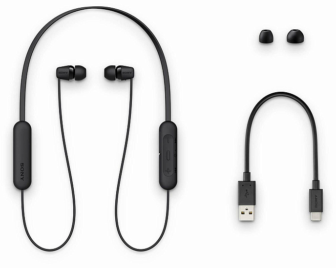 Беспроводные наушники Sony WI-C200 Black - рис.5