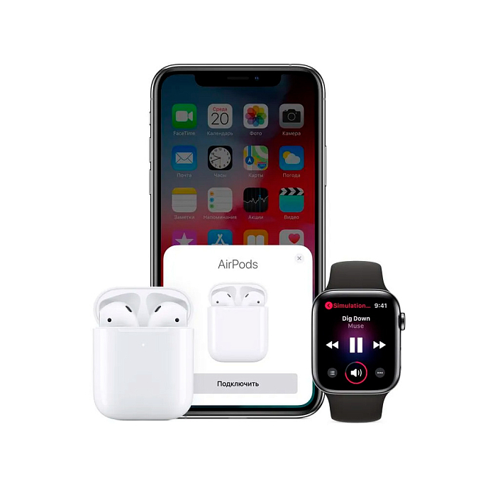 Беспроводные наушники Apple Airpods MRXJ2RU/A - рис.12