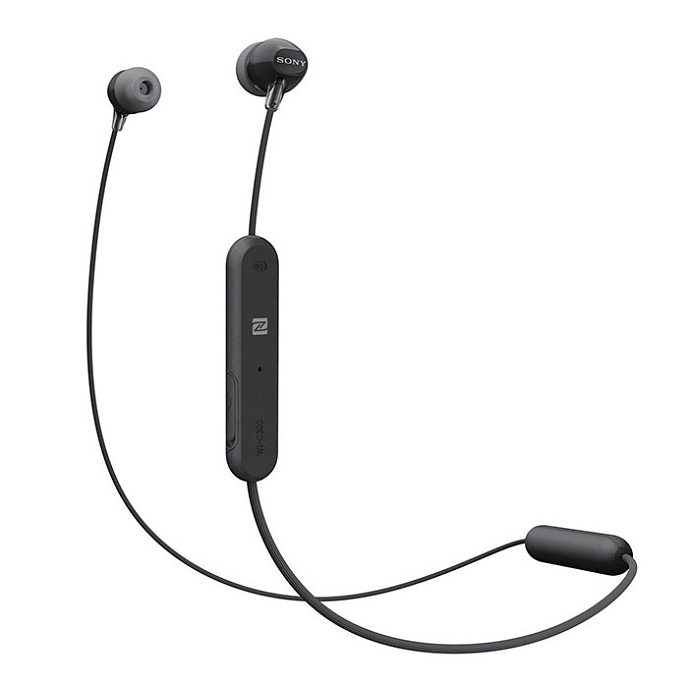 Беспроводные наушники Sony WI-C300 Black - рис.0