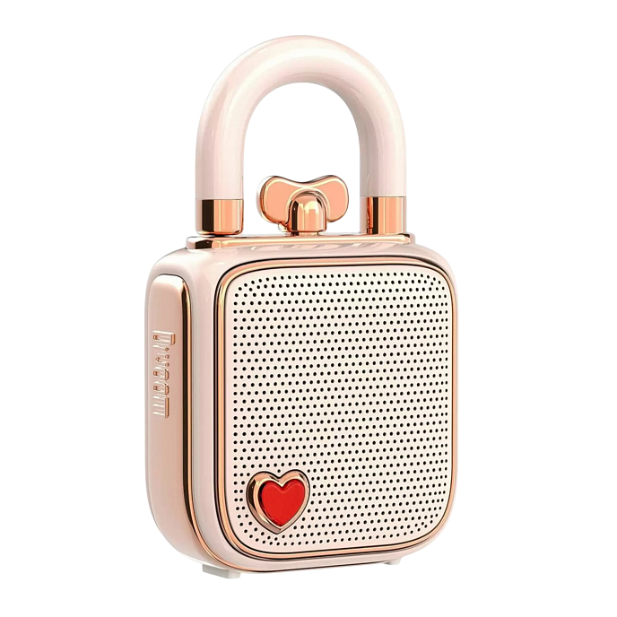 Портативная колонка Divoom LoveLock Pink - рис.0