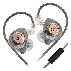 Наушники внутриканальные KZ EDX PRO X with mic Gray