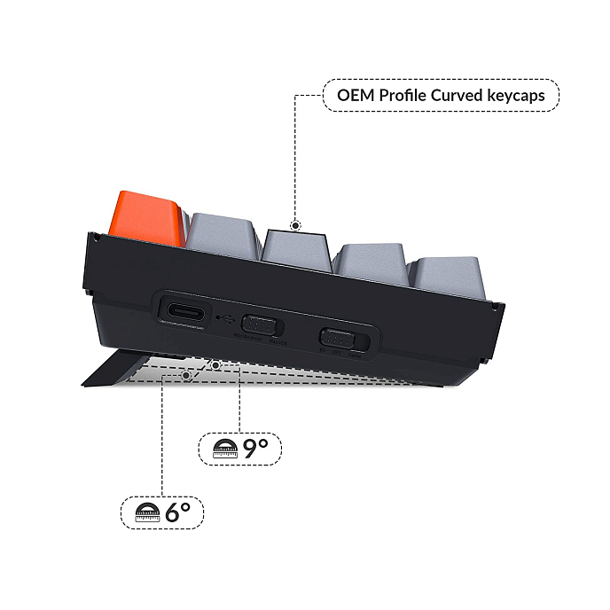 Клавиатура Keychron K6-U1 Gateron G Pro Brown Switch - рис.4