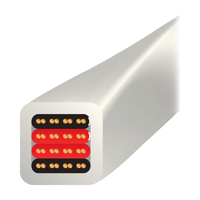 Кабель Wireworld Luna 8 Biwire Banana - Banana 2.5m - рис.1