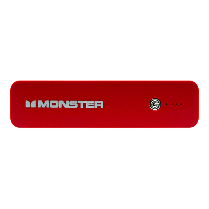 Внешний аккумулятор Monster Power Bank 2500mAh red - рис.1