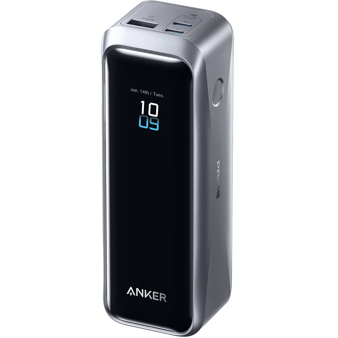 Внешний аккумулятор Anker Prime Power Bank 20k mAh 220w 2xUSB-C/1xUSB-А Dark Grey - рис.1