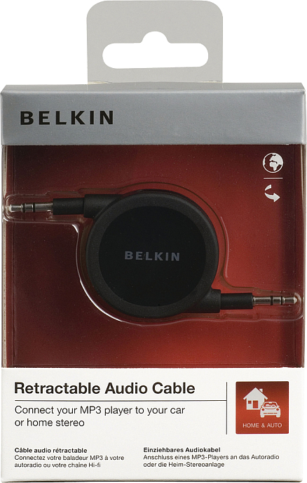 Кабель Belkin Retractable Audio Cable AUX 2.6m - рис.3