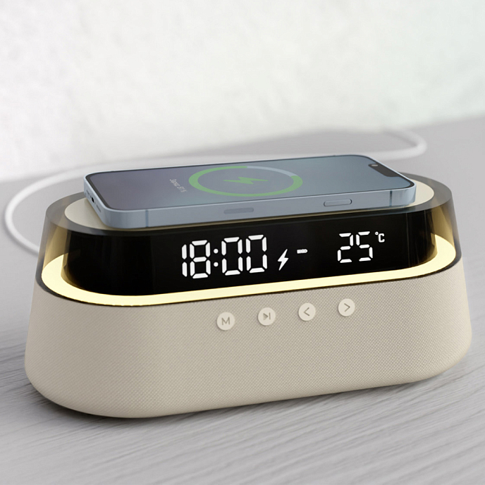 Беспроводная зарядная панель Lyambda WCW201 Ivory - рис.1