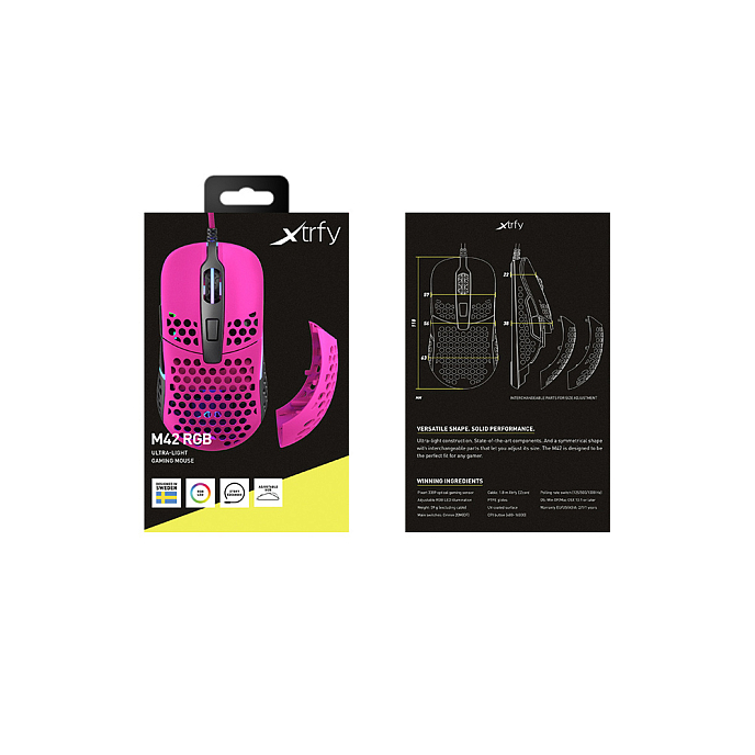 Мышь Xtrfy M42 RGB Pink - рис.5