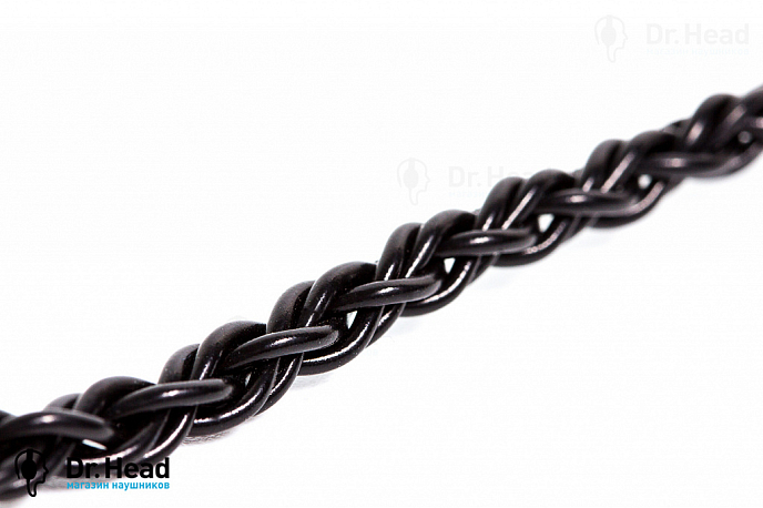 Кабель Labkable Silver Black 2pin - Sony Balance 4.4mm - рис.1