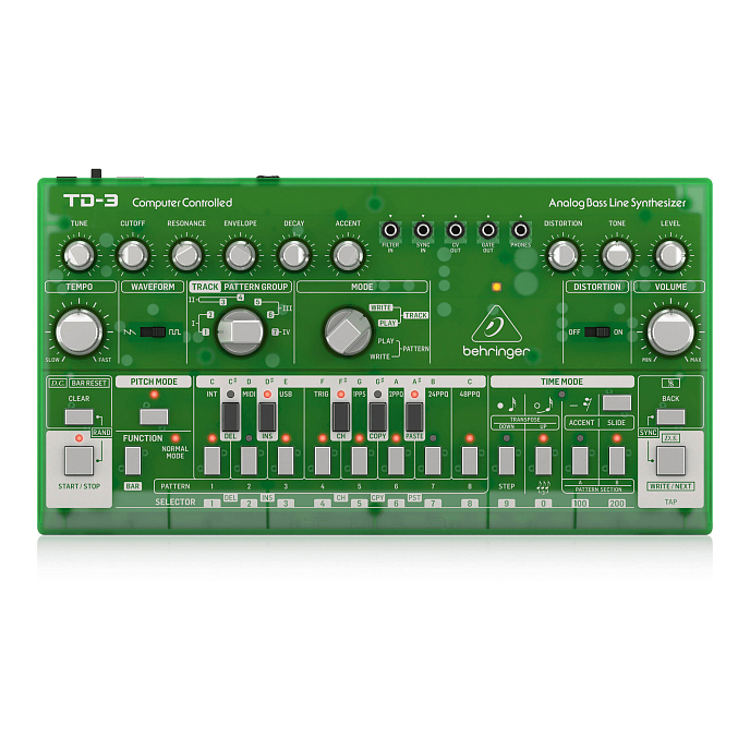Синтезатор Behringer TD-3 Transporent Green - рис.0