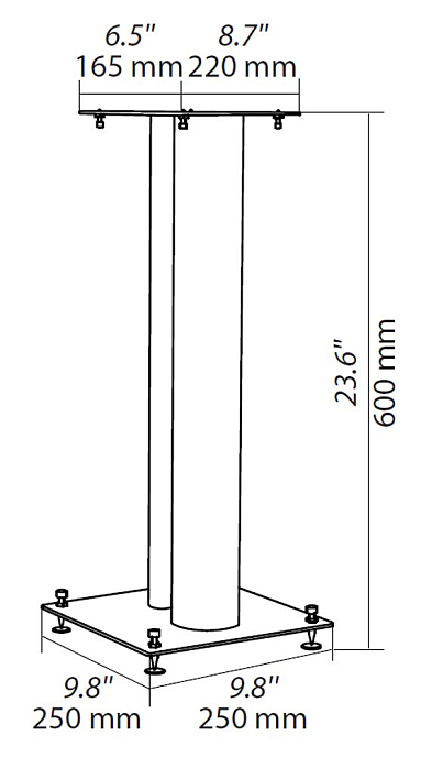 Стойки под акустику NorStone Stylum 2 Silver - рис.4