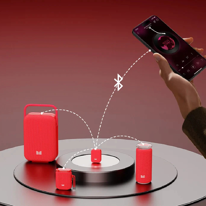 Портативная колонка Monster Atomic Atom MS62130 Red - рис.7