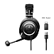 Игровая гарнитура Audio-Technica ATH-M50xSTS-USB Black - рис.1
