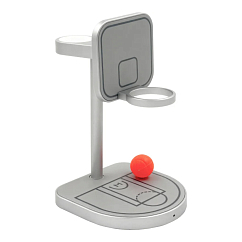 Беспроводная зарядка Magssory Basketball Qi2 Silver 3in1 for Apple
