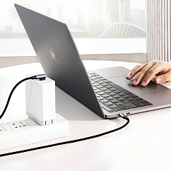 Кабель Ugreen US255 USB-C - USB-C Black/Grey 1m