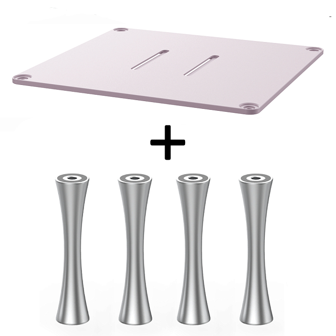 Стойка для Hi-Fi ddHiFi HS300 + SR85 x 4 Pinkish Gray/Silver - рис.0