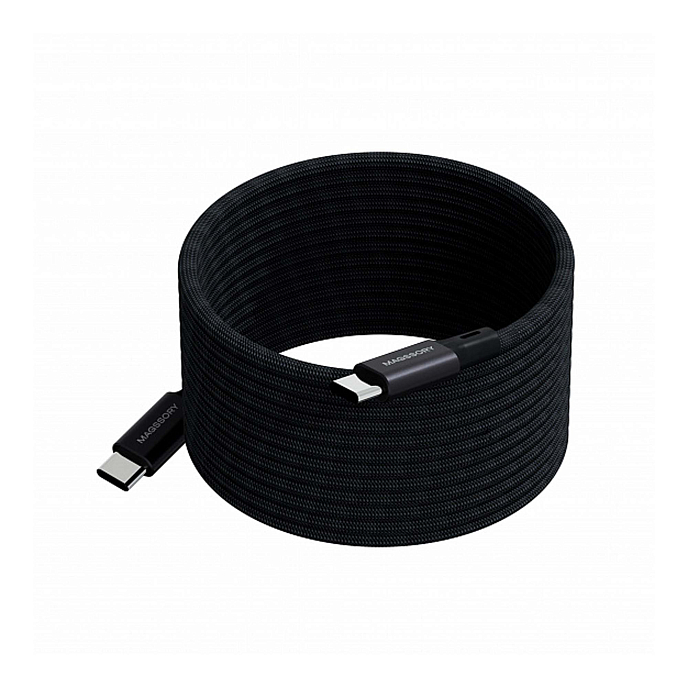 Кабель Magssory Dice C 240W USB-C - USB-C Black 2.4m - рис.0