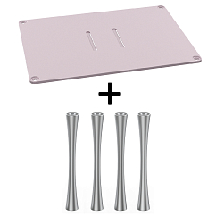 Стойка для Hi-Fi ddHiFi HS400 + SR150 x 4 Pinkish Gray/Silver