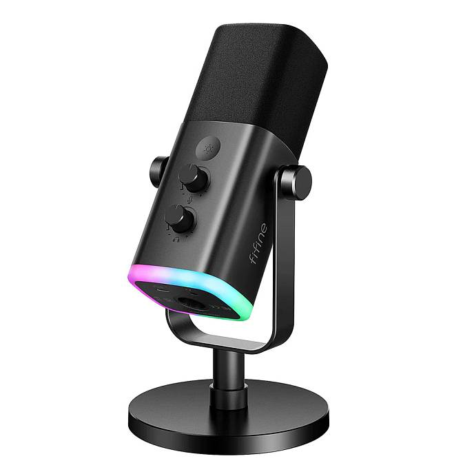 Микрофон для стриминга и игр Fifine AmpliGame AM8 Black - рис.0