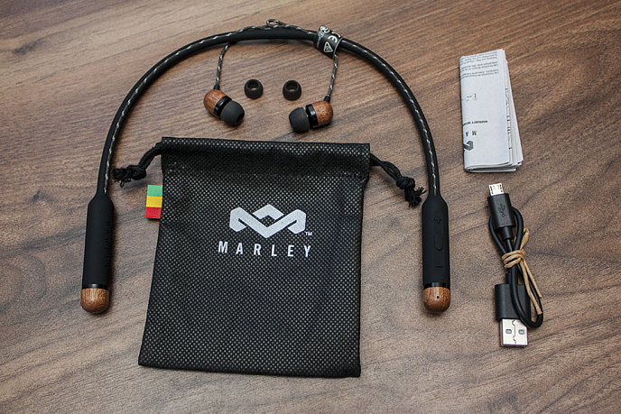 Беспроводные наушники House of Marley Smile Jamaica Wireless Black - рис.9