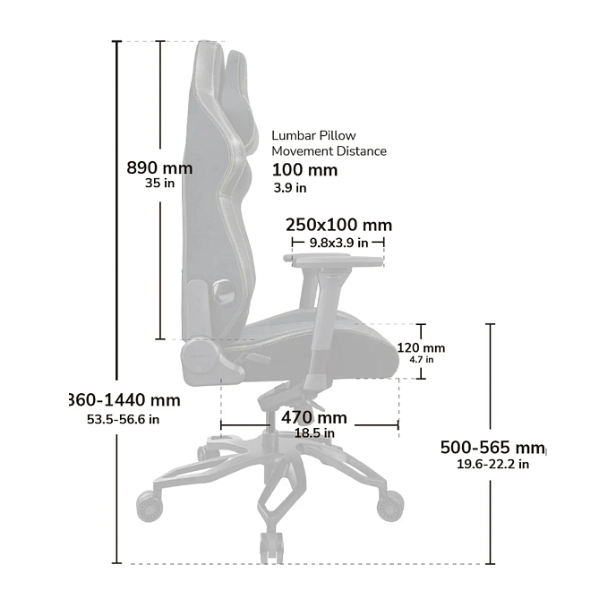 Компьютерное кресло Cougar Titan Pro V2 (Farbic) Black - рис.13