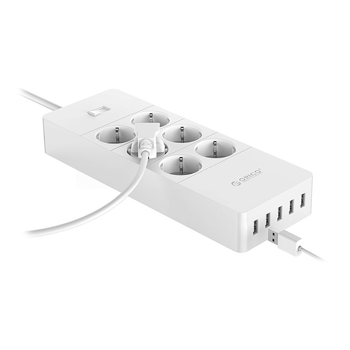 Сетевой фильтр Orico HPC-6A5U-WH White - рис.1