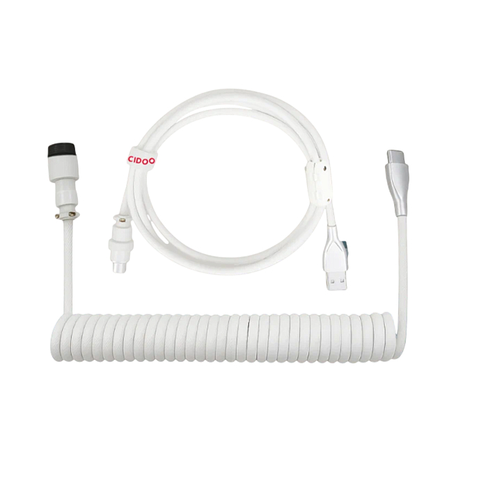 Кабель Cidoo Mechanical Keyboard USB-C Cable White - рис.0
