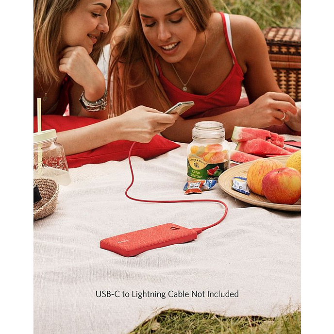 Внешний аккумулятор Anker PowerCore Sense 10000 PD Fabric Red - рис.2