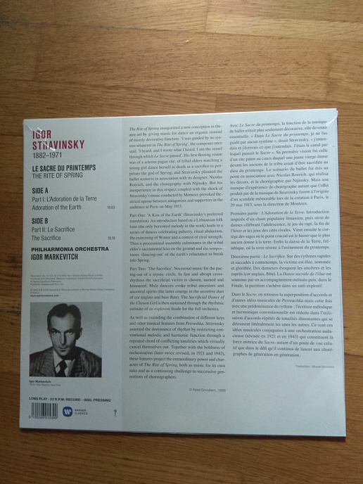 Виниловая пластинка Igor Stravinsky; Igor Markevitch - The Rite Of Spring - рис.1