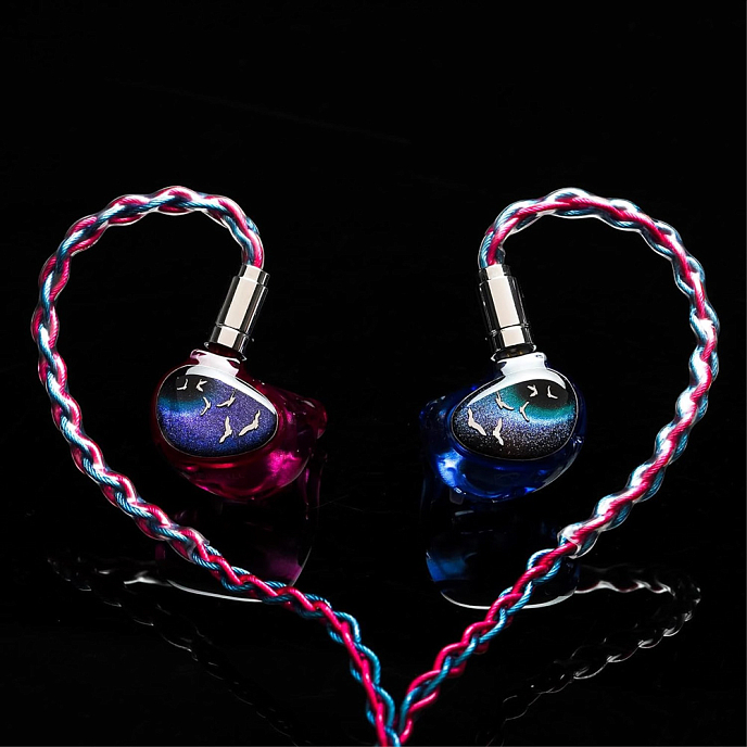 Наушники Celest Phoenixcall Purple Blue 3.5mm - рис.9