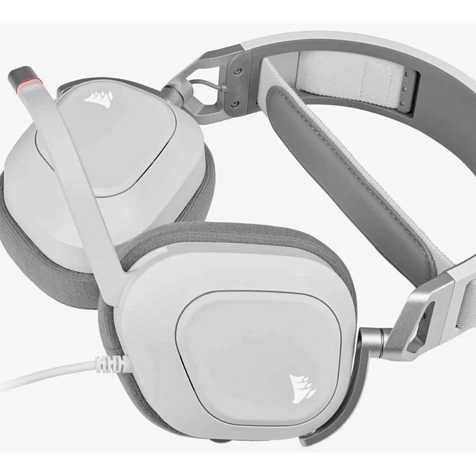 Игровая гарнитура Corsair HS80 RGB USB White - рис.3